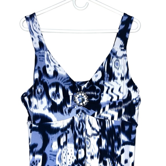 Ruby Rd Abstract Floral Print Maxi Dress - Picture 2 of 7